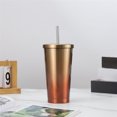 thumbnail image 6 of PONPRNGY Tumbler Double Wall Vacuum Insulated Travel Glitter Mug,Stainless Steel Tumblers with Lid and Straw, Powder Coated Coffee Cups for Woman, 6 of 6
