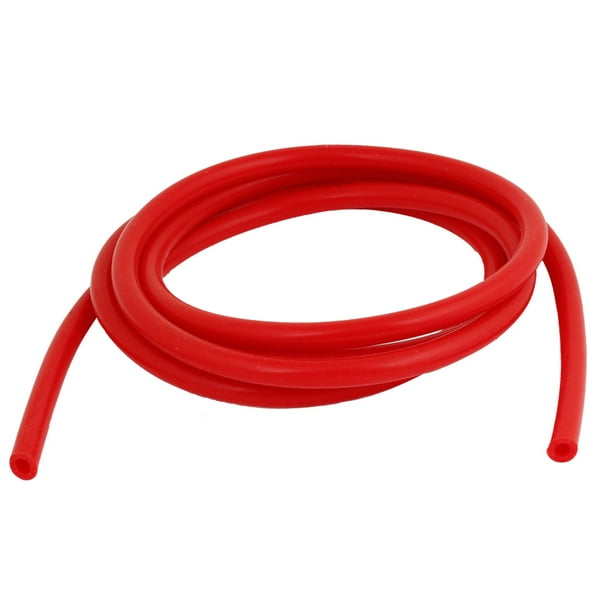 Unique Bargains ID 4mm Silicone Vacuum Hose Tube Pipe Turbo Coupler High Performance Red 2M