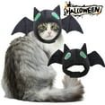 thumbnail image 2 of Mosey Pet Headgear Cute Bat Shaped Pet Hat Halloween Costume Soft Comfortable Cat Dog Headwear Pet Supplies, 2 of 7