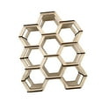 thumbnail image 5 of oshhni Honeycomb Shape Shelf 9 Storage Panes Wooden Storage Rack for Figures Plants 36cmx30cmx10cm, 5 of 9