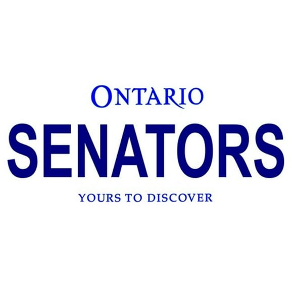 LP-2069 Ontario Canada Province Background License Plates- Senators