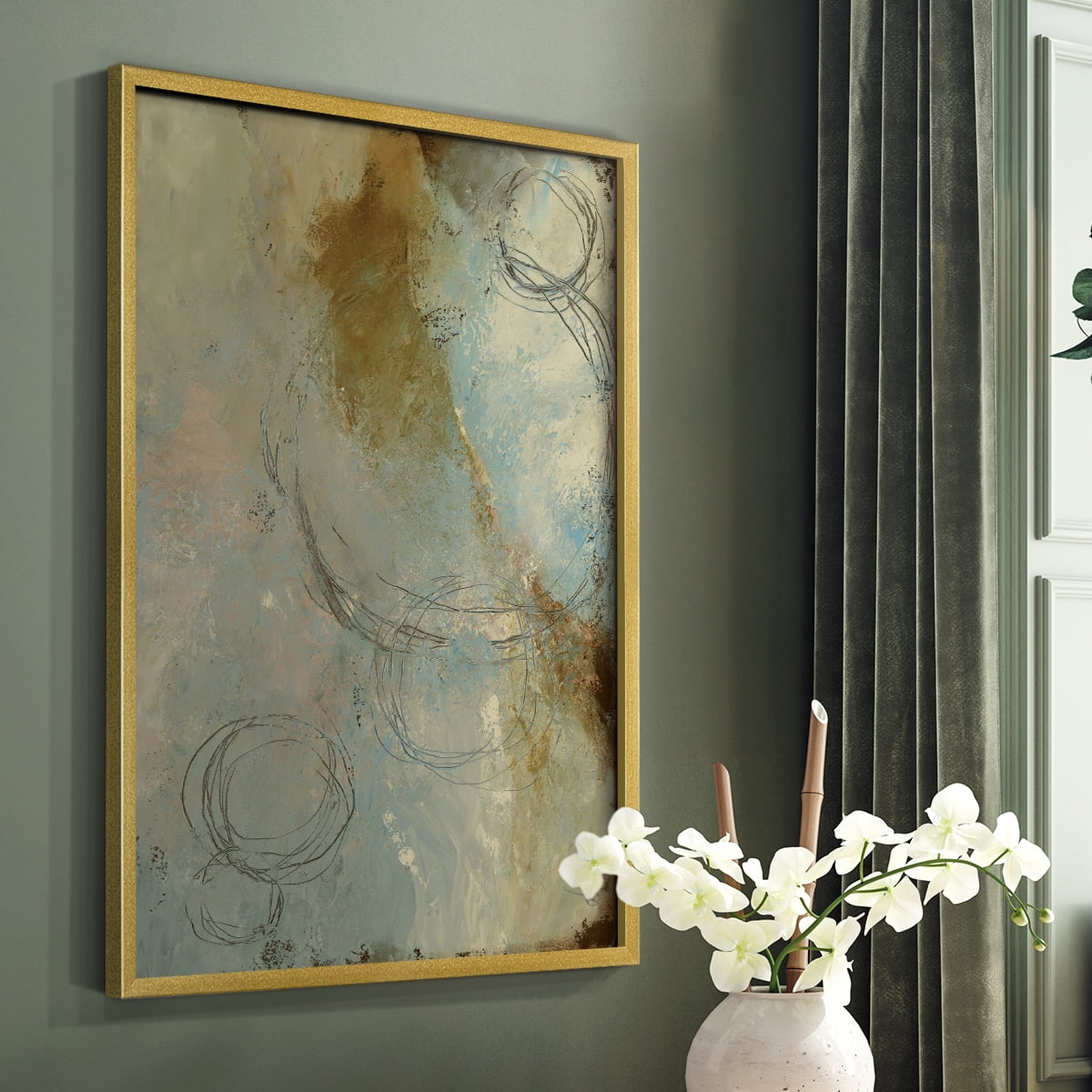 Zen Path I Framed Print - Solid Wood in Single Picture Frame Solid Wood 2 Framed Print
