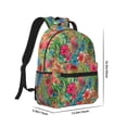 thumbnail image 2 of Yiaed Peacock Feathers And Flowers Print School Backpack College Backpack Daypacks for Students High School Spacious and Durable Daypack for Work and Travel-One Size, 2 of 6