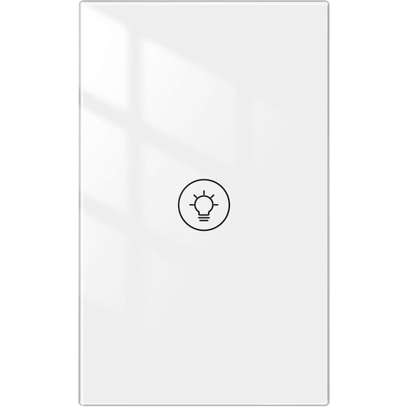 Graflsoa Smart Touch Dimmer Switch with Wi-Fi Control, 1/2/3 Gang, 90-250V, App Remote & Timer Function, White, US Standard