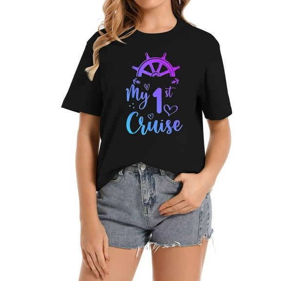My First Cruise Men, Women, Girls and Boys, Funny Breathable Women's T-shirts with Graphic Designs