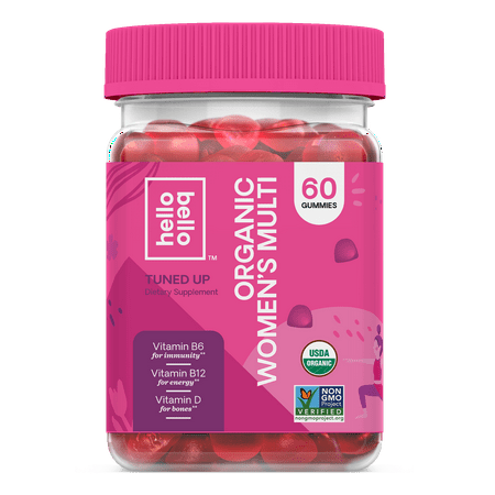 Hello Bello Organic Women’s Multi Vitamin Gummy – (Best Organic Multivitamin For Women)