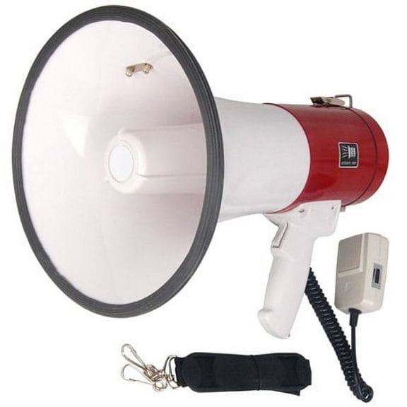 Megaphone with  Loud Siren Bullhorn Speaker, 50 Watt