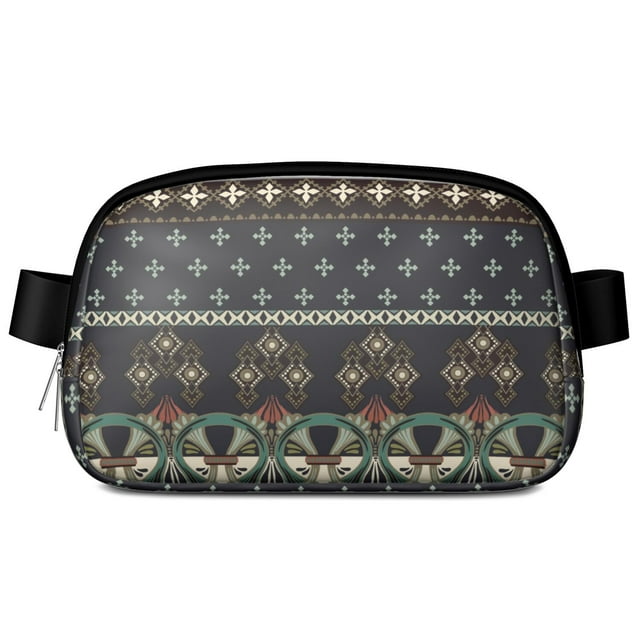 Cultural Mandala Daypack - Ethnic Geometric Pattern Fanny Pack (Boho Spiritual Design)