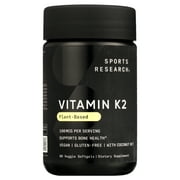 Sports Research Vitamin K2, 100 mcg, 60 Veggie Softgels