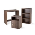 thumbnail image 1 of Set Escritorio, Librero y Archivero de Madera Kingshouse Moderno Multifuncional Muebles Organizador beige, 1 of 8