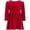 Red, variant on International Concepts Toddler Girls Velour Midi Dress Black 2T
