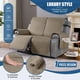 thumbnail image 3 of Funda de mueble TAOCOCO impermeable para sillón reclinable de 2 plazas, color marrón, 3 of 8