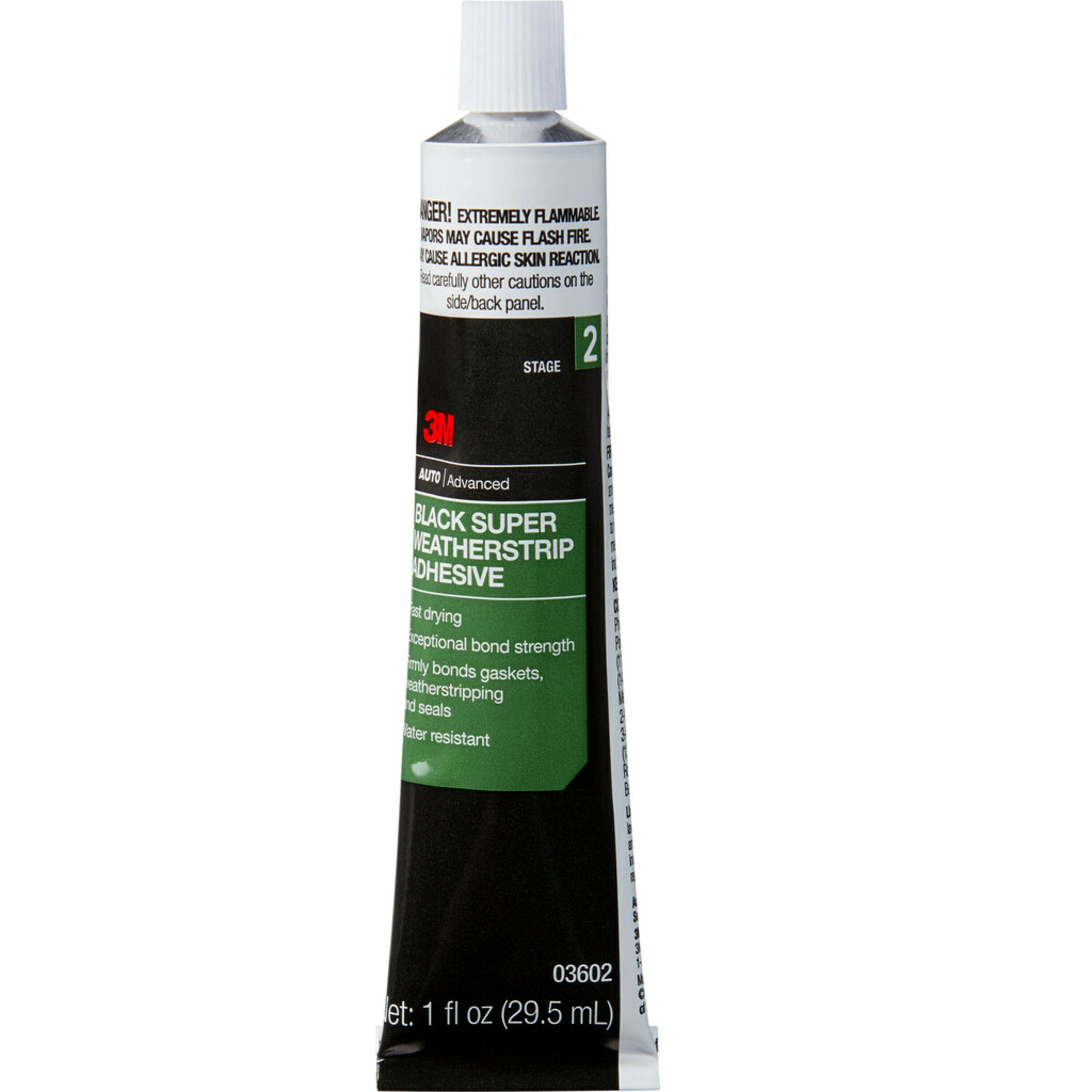 Black Weatherstrip Adhesive, Super Advanced By 3M, For Land Rover Series 2,  2A, And 3, 88 And 109-Inch Models