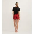 thumbnail image 4 of Little Blue House Shorts de Pyjama pour Femmes, Moose On Red, 4 of 4