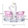 thumbnail image 5 of Adornos decorativos de cisne doble de cristal, estatuas de cisnes amantes, figuras coleccionables de cristal, regalos para mujeres, mamá, niñas, Navidad,, 5 of 5