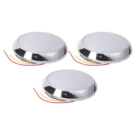 3X 12V Car Round Ceiling Dome Roof Interior Light Boat Rv Ceiling Light