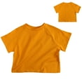 thumbnail image 2 of EnJoCho Kids Beach Clothes Toddler Kids Girls Boys Short Classic Loose Short Soft Bat Sleeve Solid T Shirt Tee Tops Clothes Kids School Shirts Tops Comfort Casual Wear 6 Years, 2 of 9