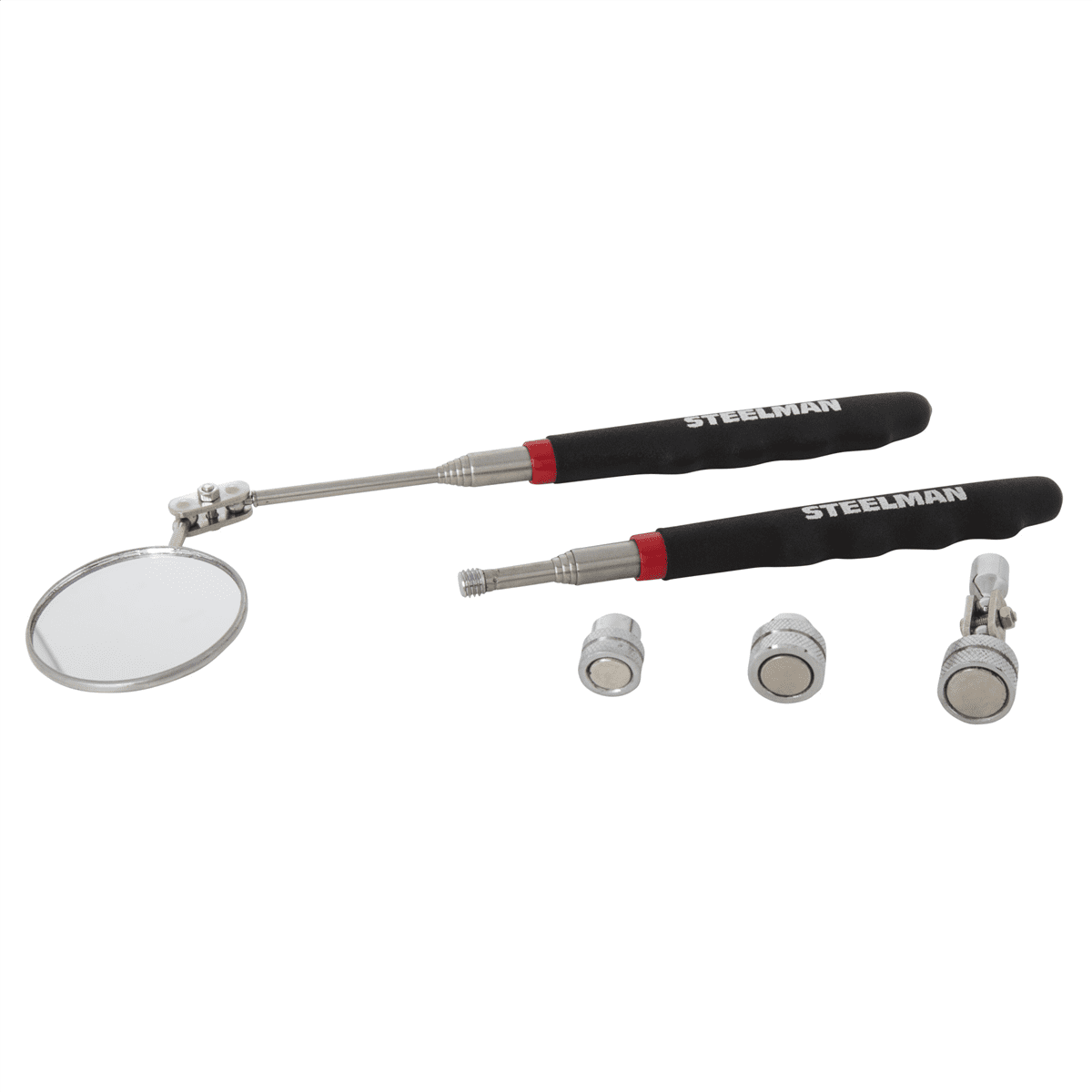 J S Products (steelman) 4-Piece Magnetic Pick Up and Inspection Tool Kit