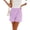 Purple#W0506&02, variant on Plaid Shorts Women Elastic Waist Wide Leg Women Summer Shorts Beach Vacation Color Block Baggy Lightweight Going Out Short for Women with Pockets Black S