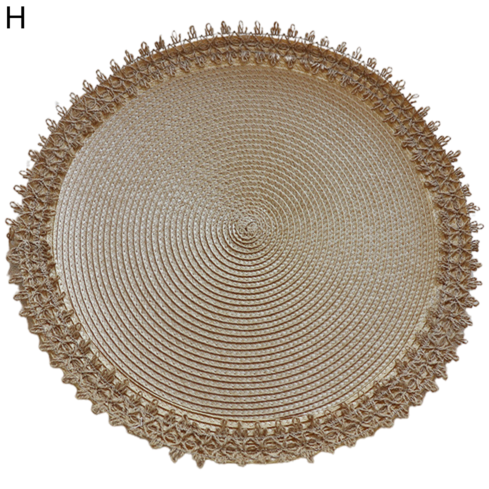 Napperon Rond Boho Avec Glands - Coton Tissé Mandala - Lavable En Machine - Pour Table De Salle à Manger, Décoration Ferme Moderne