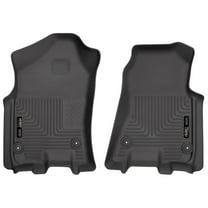 Husky Weatherbeater Floor Mats Fit 2019-2024 Ram 1500 Crew/Quad Cab w/ or w/o Factory Storage Front Black 2 Pc