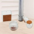 thumbnail image 3 of LAICAIW 16Pcs Round Chair Leg Caps with Felt Silicone Floor Protector Anti-Slip Prevent Scratches Furniture Feet Covers, 3 of 7