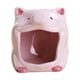 thumbnail image 1 of Nido oculto para hámster con forma de animal: jaula de hábitat para mascotas pequeñas y frescas de verano, 1 of 5