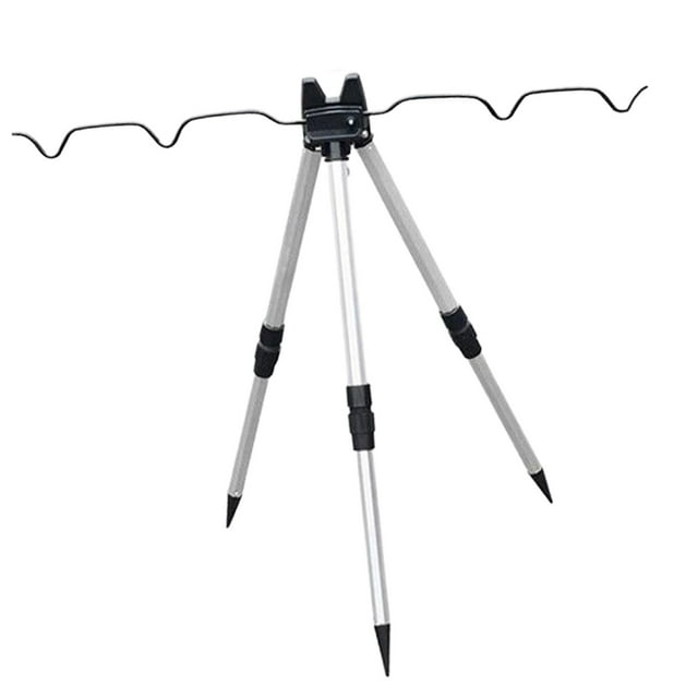 Trípode soporte para caña de pescar equipo plegable soportes de soporte para suelo caña de pescar Desplegar 60cm kusrkot titular de la caña de pescar