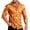 Orange, variant on Polka Dot Mens Shirts Casual Vacation Long Sleeve Man Tee Shirt Collared Button Lightweight Tops