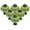 Grass Green, variant on 12pcs Ivory Pumpkin Knobs, Vintage Ceramic Cabinet Knobs, Dresser Drawer Door Knobs Drawer Pulls Dresser Handles with Mounting Screws - Leaf Pattern