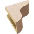 thumbnail image 6 of 4"W x 8"D x 8"H Classic Carmel Rough Cedar Woodgrain TimberThane Corbel, Primed Tan, 6 of 6
