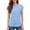 Sky Blue, variant on Yubnlvae Women's Short Sleeve Casual Solid Loose Crew Neck T Shirts Beige L