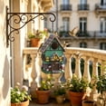 thumbnail image 6 of huayou Resin Woven Beehive Shaped Hanging Bird House, Sunflower Bee Floral Sculpture Detail, Decoration, for Garden Wild Bird Nest Rest Accessory, 6 of 6