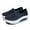 Dark Blue, variant on Up to 30% off, TAGOLD Women's Fashion Sneakers Shoes for Women Non Slip Running Shoes Plus Size Breathable Mesh Sports Shoes Thick Soled Shoes, Dark Blue, Size 8.5