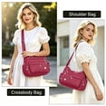 thumbnail image 5 of KXF Nylon Crossbody Bags for Women Waterproof Shoulder Bag Ladies Multi Pocket Tote Handbag Travel Messenger Bag, 5 of 8