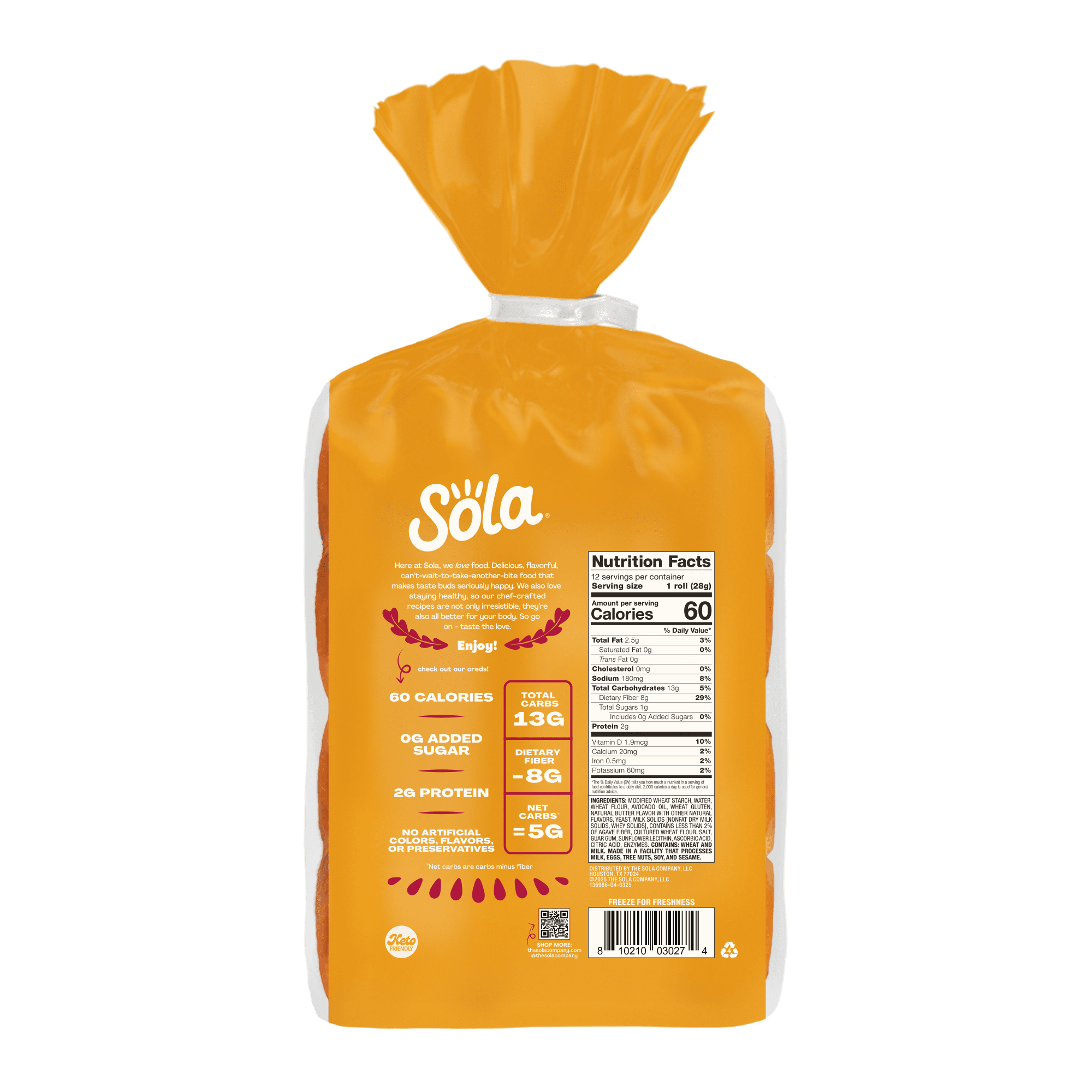 Sola Savory & Buttery Rolls, 12 Count