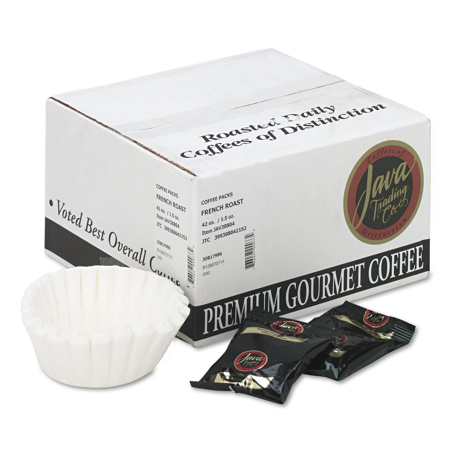 Distant Lands Coffee Portion Packs, 11/2 oz Packs, French Roast