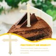 thumbnail image 3 of 10pcs Cross Dessert Toppers Baptism Cake Inserted Cross Baptism Party Cake Decor, 3 of 7