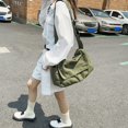 thumbnail image 3 of Retro Washed Canvas Shoulder Bags Large Capacity Designer Hobo Crossbody Handbag, 3 of 9