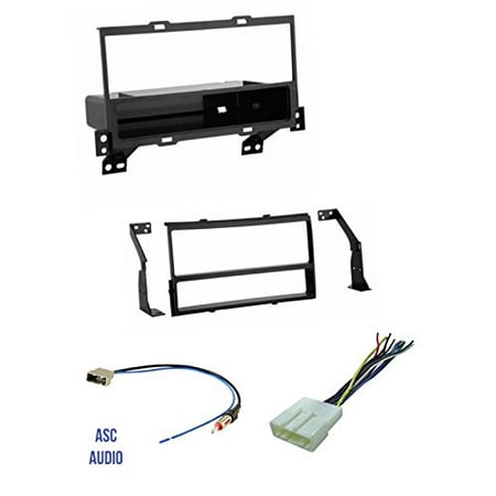 2012 Nissan Sentra Radio ASC Car Stereo Install Dash Kit, Wire Harness, and Antenna Adapter for installing a Single Din Aftermarket Radio for 2007 2008 2009 2010 2011 2012 Nissan Sentra (without pocket door above radio) ()