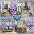 thumbnail image 5 of Purple Morocco Outdoor Curtains for Patio Waterproof,Windproof Privacy Curtains with Weighted Bottom,Rustic Country Smear Street Mottled Art Outside Drapes for Picnic Garage Yard 54"x108" 1 Panel, 5 of 8
