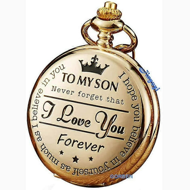 Pocket watch TO MY SON, Husband, GRANDPA engraved vintage quartz pocket watch pendant vintage pocket watch silver SON