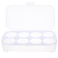 thumbnail image 4 of 8 Huevos Caja de almacenamiento Refrigerador Huevo Huevo Contenedor Huevos portátiles Portador para camping picnic (blanco), 4 of 7