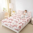 thumbnail image 4 of Homewish Cute Bow Tie Bed Sheets,Kawaii Daisy Country Flower King Sheets,Pink Ribbon Bowknot Sheet Set For Girls Teens,Super Cozy Room Decor,4-Piece, 4 of 7