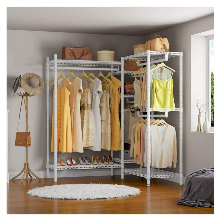 L shaped clothes rack sale