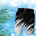 thumbnail image 5 of Aayomet Short de Plage pour Hommes avec Poche (Noir, G), 5 of 5