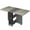 Charcoal Gray, variant on Space Saving Folding Dining Table with 2 Tier Storage-Extendable Drop Leaf Farmhouse Wood Kitchen Dining Room Tables Set for 4, Collapsible Expandable Rectangle Dinner Kitchen Office Furniture