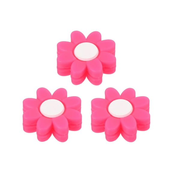 Uxcell Tennis Racket Dampeners, 3 Pcs Soft Silicone Tennis Vibration Dampeners, Pink