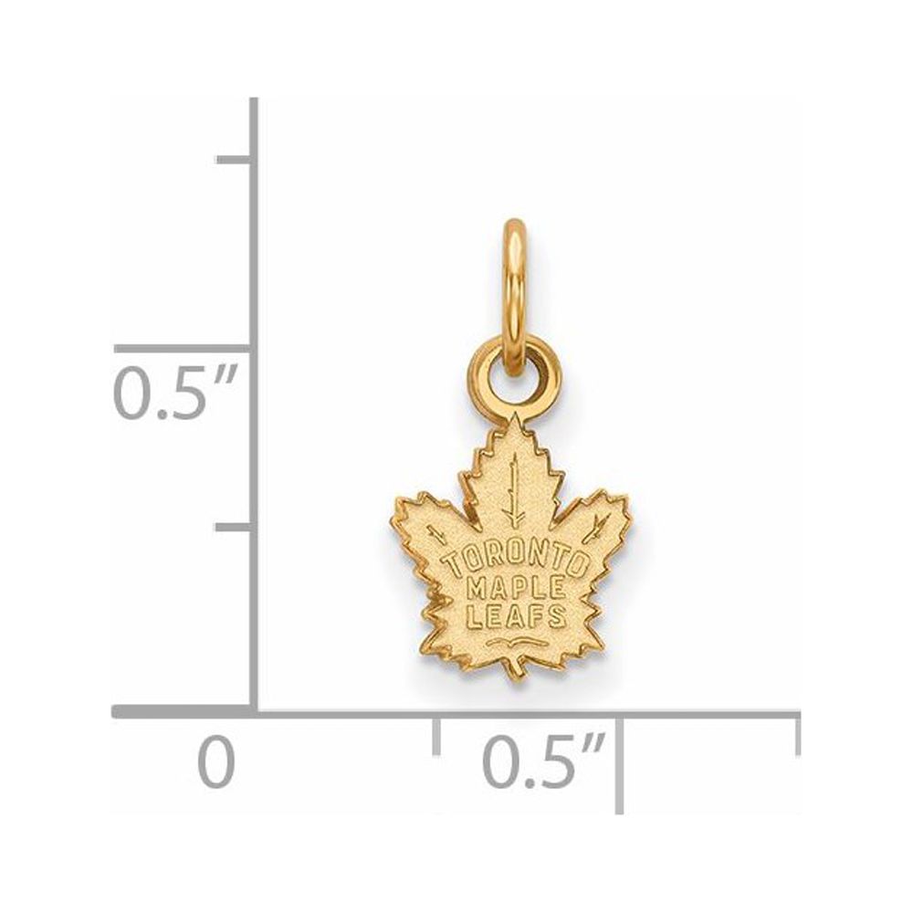 14K Yellow Gold NHL LogoArt Toronto Maple Leafs XS Pendant - image 2 of 5