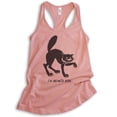 thumbnail image 1 of I'm Meowta Here Cat Tank Top, Ladies Racerback Tank Top, Halloween Tank, Black Cat Tank, Cat Tank, Desert Pink, XX-Large, 1 of 3